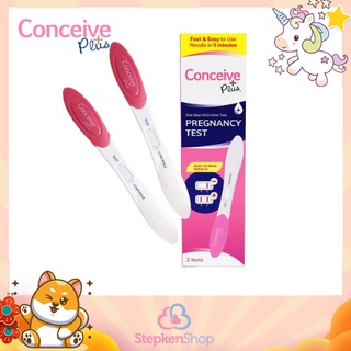 Conceive Plus Pregnancy Test - Results in 5 Minutes 6 Days Early, Rapid (10 MIU) HGC Midstream, 2 Tests