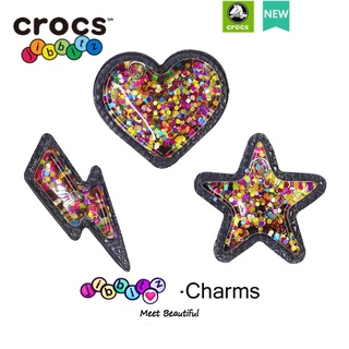 Crocs/ jibbitz ติดรองเท้า หัวเข็มขัด รูปดาว ดอกไม้ หลากสีสัน สําหรับตกแต่งรองเท้า DIY