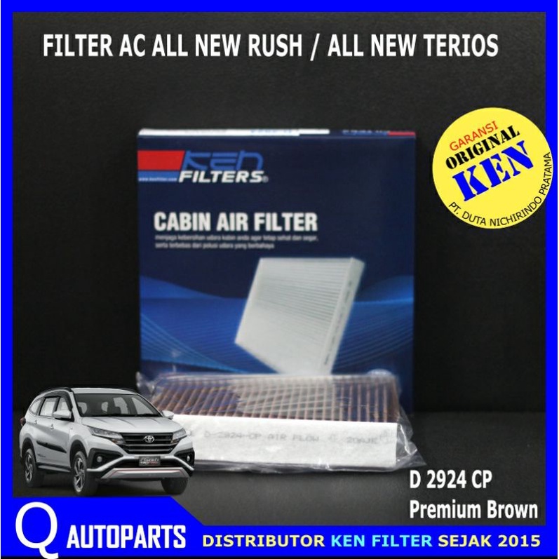 KEN AC Filter All New Rush All New Terios Premium Type Brown D 2924 CP