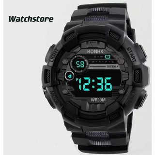 นาฬิกาข้อมืออิเล็กทรอนิกส์ สายซิลิโคน แฟชั่น ins สำหรับผู้ชา…