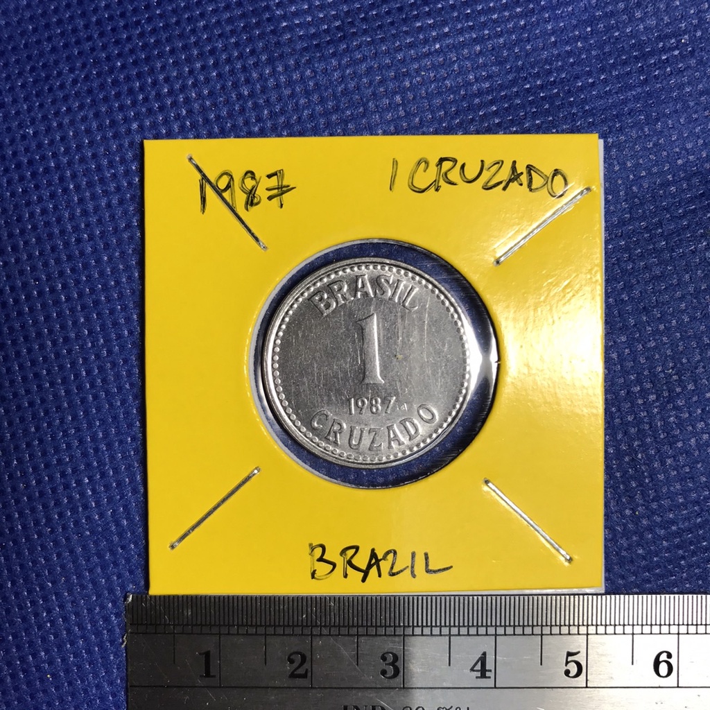 Special Lot No.60290 ปี1987 บราซิล 1 CRUZADO เหรียญสะสม เหรียญต่างประเทศ เหรียญเก่า หายาก ราคาถูก