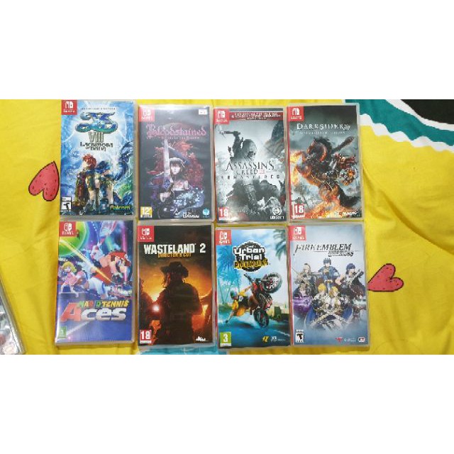 แผ่นเกมส์ Nintendo Switch  มือสอง (Used / New) + Joy Pro +  Joy Con สีนีออน