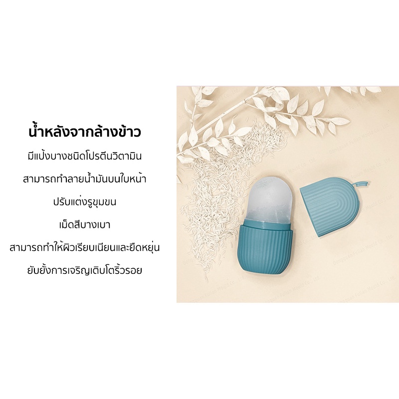 ซิริโคนนวดหน้า ICE FACIAL CUBE อุปกรณ์นวดหน้า ซิลิโคนทำน้ำแข็ง ช่วยฟรีชผิวให้ปัง รูขุมขนชิดมาก - รูปที่ 5