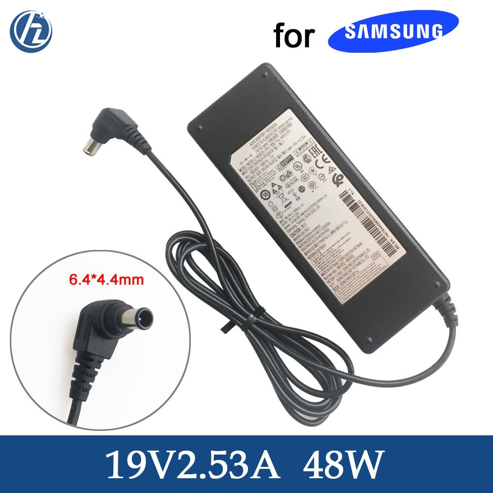 19V 2.53A 48W อะแดปเตอร์ AC สําหรับ Samsung TV Power Supply Charger A4819-FDY UN32J4000AF UN32J4000A