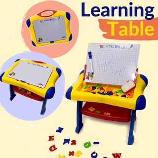 MAGNETIC LEARNING TABLE 3 in 1 Drawing Board Case Magnetic ชุดโต๊ะกระดานแม่เหล็ก พร้อมไวท์บอร์ด เสริมพัฒนาการ