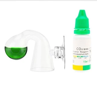 Drop checker ดรอบเช็คเกอร์ วัดCO2 พร้อมน้ำยา+จุกยางจัดส่งจากกทม. มีส่งexpress delivery