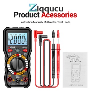 ZIQQUCU Aneng SZ301/SZ302 มัลติมิเตอร์ดิจิทัล LCD โวลต์มิเตอร์ AC DC 220V ความต้านทานแรงดันไฟฟ้า ตัวเก็บประจุ ไดโอด NCV ทดสอบ ช่างไฟฟ้า บํารุงรักษา มัลติมิเตอร์