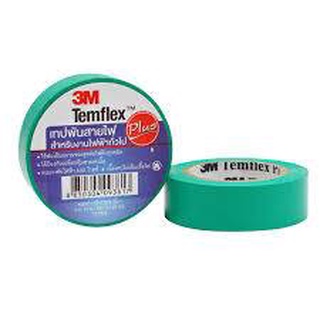 3M เทปพันสายไฟ รุ่น Temflex Plus ขนาด 3/4นิ้ว (หลายสี)