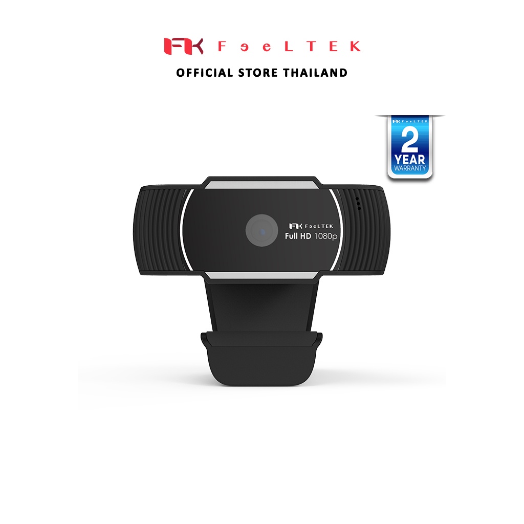 FEELTEK กล้องเว็บแคม ELEC FULL HD WEBCAM 1080P BLACK