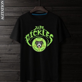 เสื้อยืดแขนสั้นลําลอง พิมพ์ลายการ์ตูน Mr Pickles Good Punk Rock Series พลัสไซซ์ สไตล์พังก์ร็อค สําหรับออกกําลังกาย