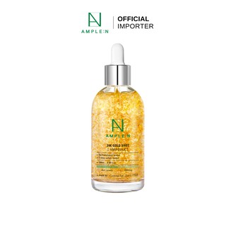 [แท้ 100%/ นำเข้าเอง] AMPLE:N 24K Gold Shot Ampoule เซรั่มผสมทองคำบริสุทธิ์ 24K กระชับผิว เปล่งปลั่ง แลดูอ่อนเยาว์ 100ml