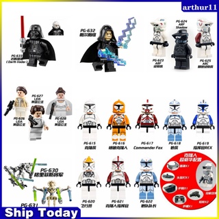 Wa ของเล่นบล็อกตัวต่อ Star Wars Clone Trooper Scout Leia Griffith Darth Vader สําหรับเด็ก