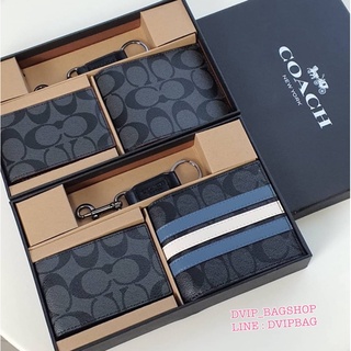 🔥ส่งฟรี🔥 COACH BOXED 3-IN-1 WALLET GIFT SET แท้💯% COACH FACTORY