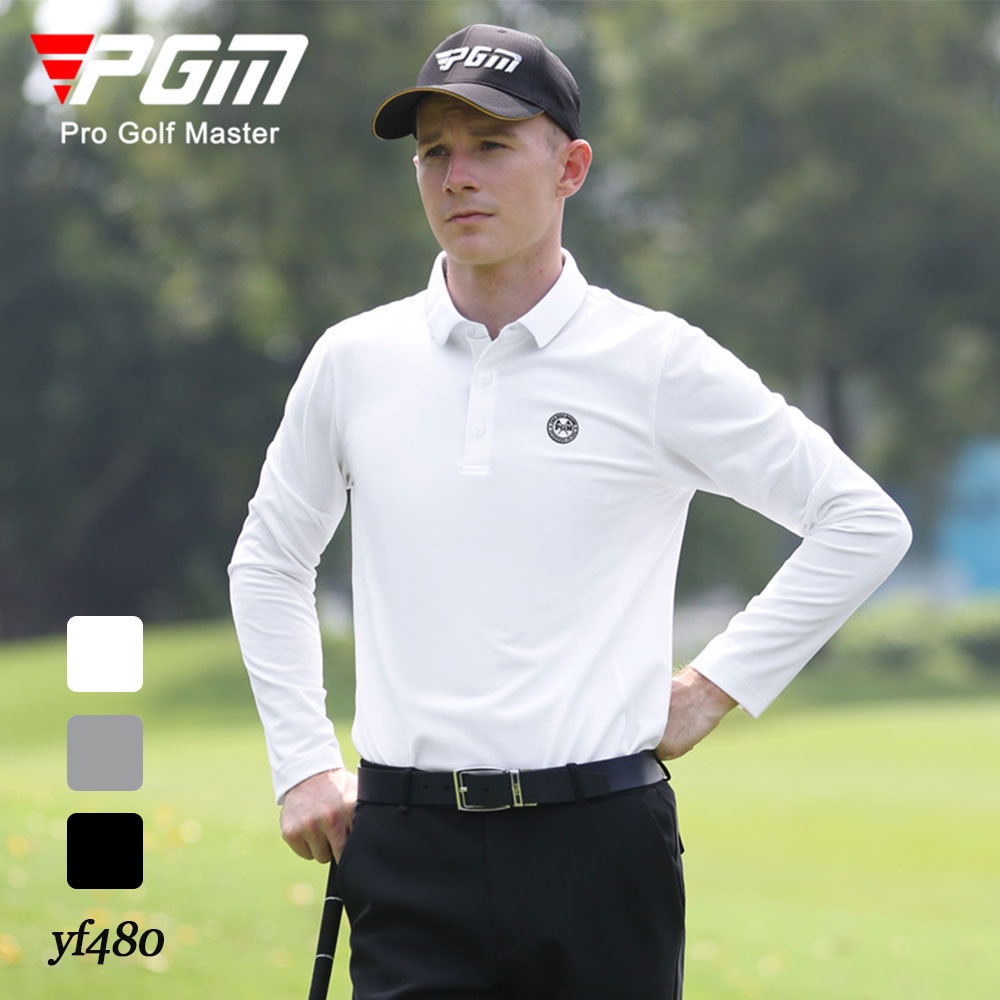 เสื้อกอล์ฟคอปกเปิดลงชายแท้ PGM-YF480