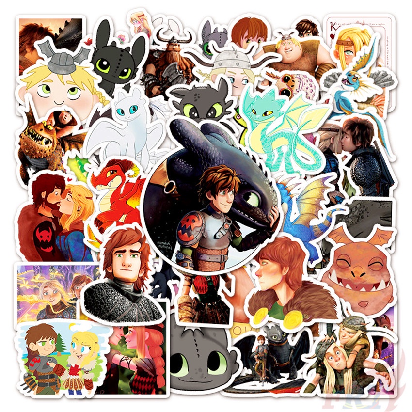 ❉ How to Train Your Dragon - Cartoon Movie HicCup สติ๊กเกอร์ ❉ 50Pcs/Set DIY Fashion Luggage Laptop Skateboard Doodle Decals สติ๊กเกอร์