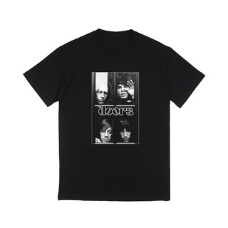 เสื้อยืดสีขาวเสื้อยืด พิมพ์ลาย The DOORS - FACES IN WINDOW STITCH SUPPLY UNOFFICIAL MERCH พรีเมี่ยมS-4XL