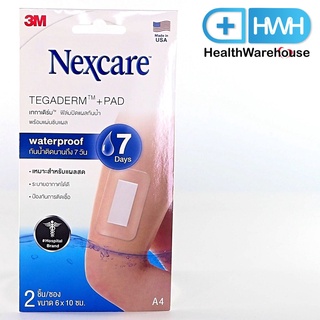 3M Nexcare Tegaderm A4 6x10 cm แผ่นเทปใสปิดแผลกันน้ำ