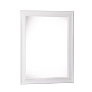 กระจกกรอบไม้บัวเล็กทรงนูน MOYA HP01 60x80 ซม. DECORATIVE BATHROOM MIRROR WITH WOODEN FRAME MOYA HP01 60X80CM