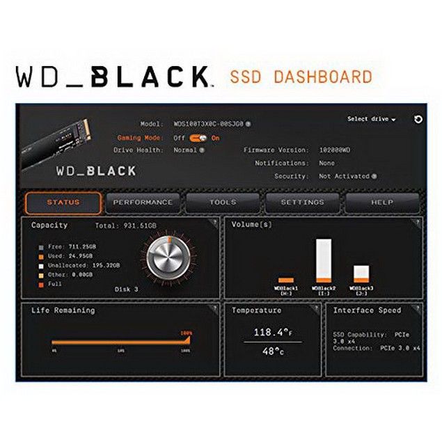 WD BLACK SN750 500GB SSD NVMe M.2 2280 (5Y) WDS500G3X0C (MS6-58) Internal Solid State Drive