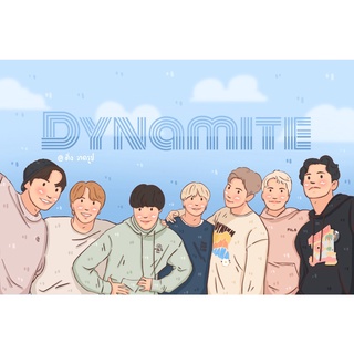 Postcard fanart BTS : DYNAMITE โปสการ์ดบังทันแฟนอาร์ต