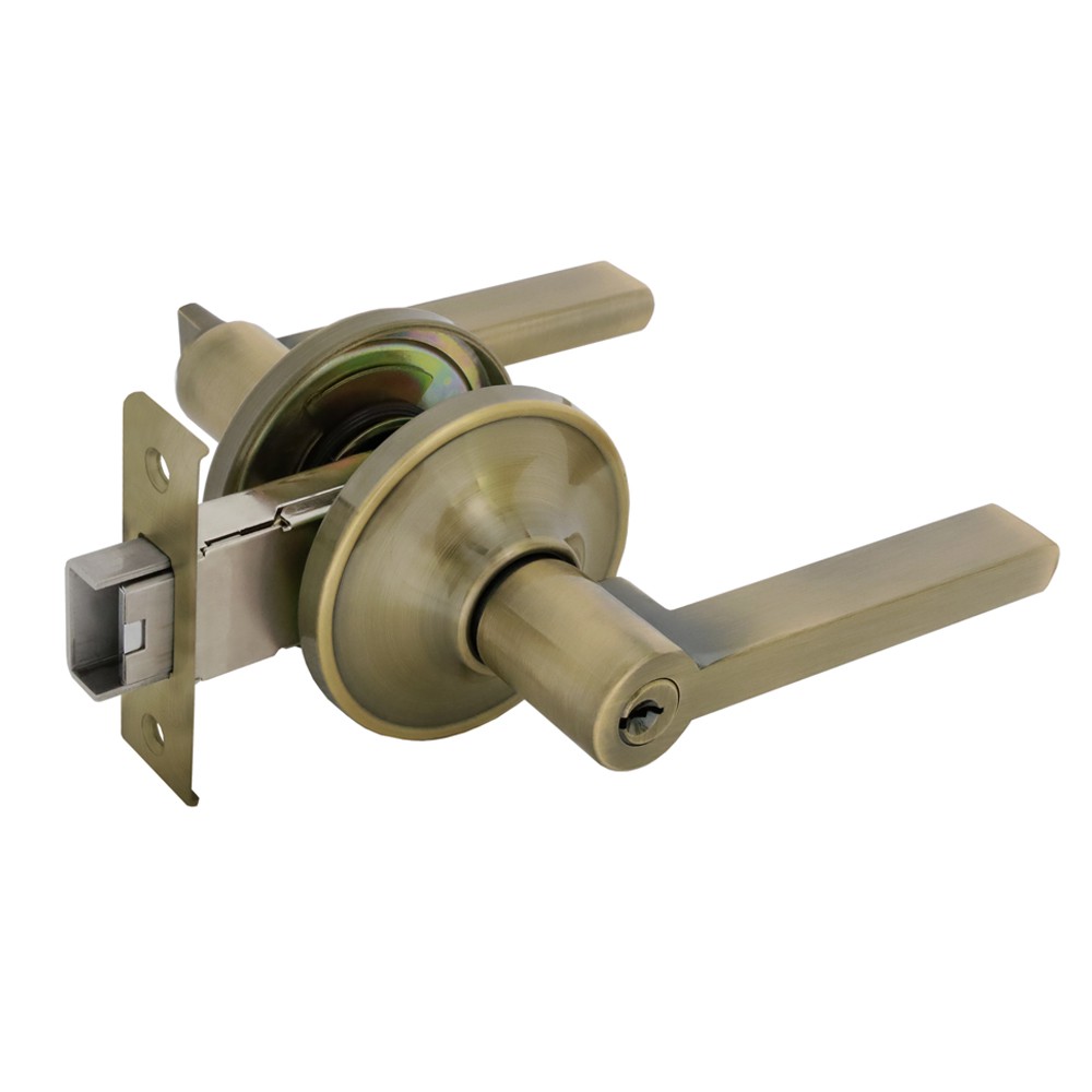 SOLEX กุญแจมือบิด No. 1805AB  (2 system Lever Hander & Deadbolt Lockset) ระบบห้องทั่วไปและห้องน้ำ