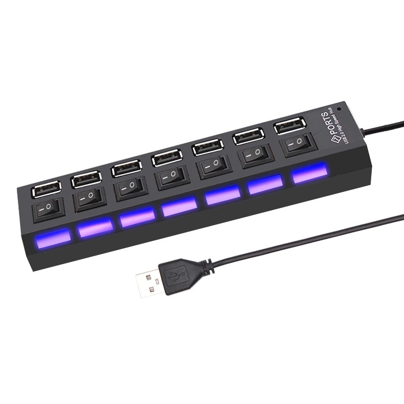 Gs8 OEING USB Hub 2.0 7 Port - U911 - สีดํา Or-i