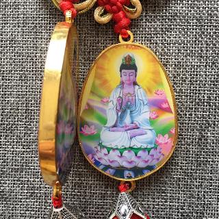 Guanyin Bodhisattva Luck Wealth Fortune Amulet Pendant