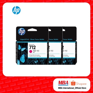 HP 712 3-Pack 29-ml Magenta Ink Cartridge ตลับหมึกอิงค์เจ็ท สีชมพู (3ED78A)