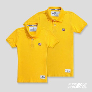 Rudedog เสื้อโปโล รุ่น Rectangular สีเหลือง (ราคาต่อตัว)