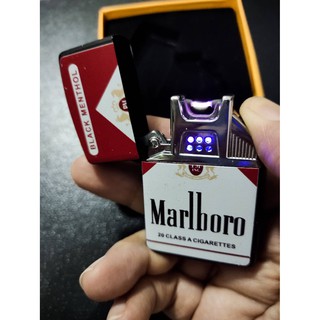 ไฟแช็คไฟฟ้าทรง Zippo มาพร้อมสายชาร์ท USB  ไม่ต้องเติมแก๊สหรือน้ำมันให้ยุ่ง