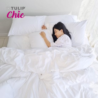[ส่งฟรี] TULIP ชุดเครื่องนอน ผ้าปูที่นอน ผ้าห่มนวม รุ่นTULIP CHIC สีพื้น CHIC06 สัมผัสนุ่มสบายสไตล์มินิมอล