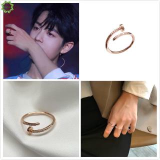 Cod Qipin Nail Shaped Ring Fashion Korean Exquisite Opening Adjustable Index Finger Ring