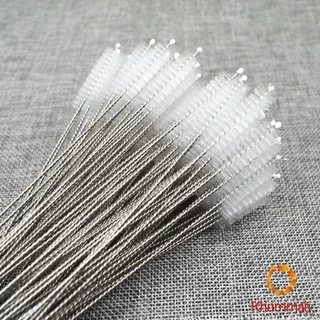 Khummak แปรงล้างหลอดดูด จุกนม ขนไนล่อน ไม่ทำให้เป็นรอย Stainless steel soft straw straw brush