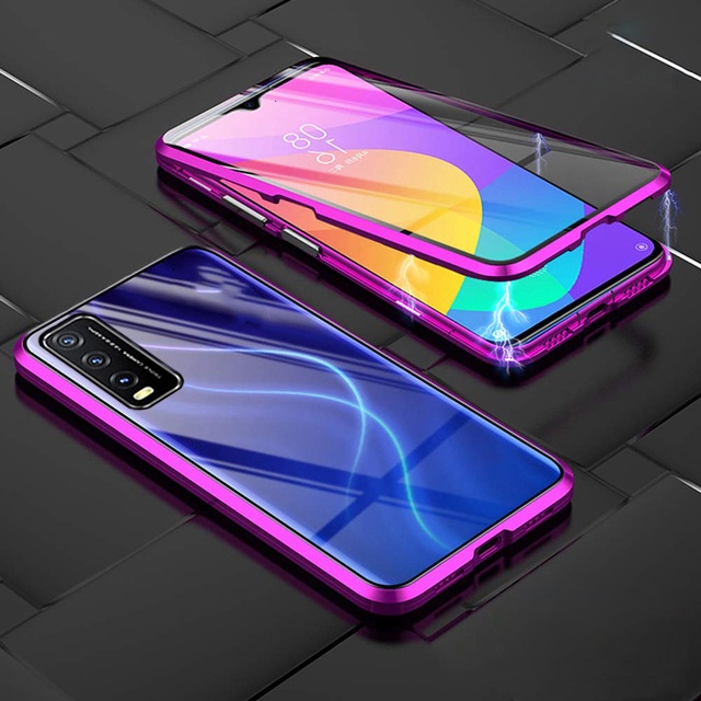 Vivo Y20 Y20i Y20SE Y20S DDG Y12A Y12S MD Y11S V20SE Y72 5G กระจกสองด้านพลิกเคสโทรศัพท์แม่เหล็กแม่เห