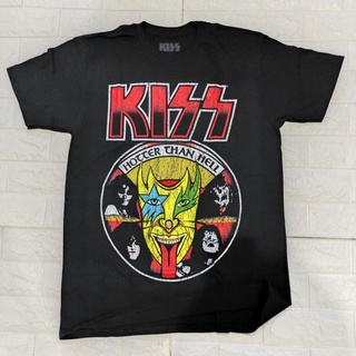 เสื้อวง KISS ลิขสิทธิ์แท้ลายย้อนยุควินเทจ 【S-4XL】