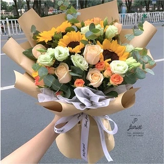 (แพ็ค 20 แผ่น) กระดาษฟลาวด์สีพื้น 58x58 ซม. PF-P001 กระดาษห่อดอกไม้ กันน้ำ100% แผ่นพลาสติกห่อดอกไม้ กระดาษห่อช่อดอกไม้