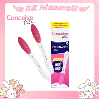 Conceive Plus Pregnancy Test - Results in 5 Minutes 6 Days Early, Rapid (10 MIU) HGC Midstream, 2 Tests