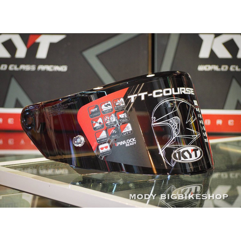 KYT ชิวหน้าหมวกกันน็อก ใส่ได้กับหมวกกันน็อก KYT รุ่นTT Course