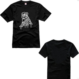 [S-5XL]เสื้อยืดแขนสั้น พิมพ์ลายสิงโตเชิดสิงโต เหมาะกับเต้นรํา