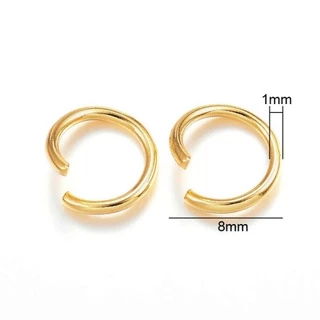 ห่วงสแตนเลส ชุบทองสีทอง 14k ขนาด 3-8 มม. สําหรับเครื่องประดับ Diy เครื่องประดับงานแฮนด์เมด (พร้อมจัดส่งในไทย)