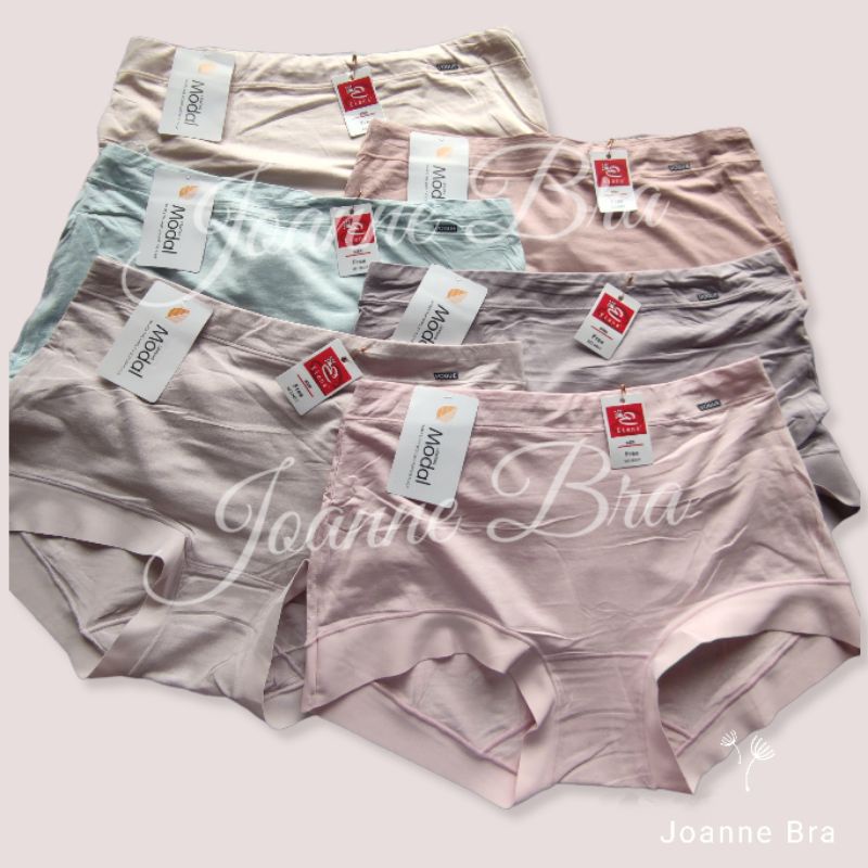 KATUN เอเลน่า กางเกงชั้นในสตรีเอวสูง Modal E 9401 - CD fit 80kg Soft Jumbo สบาย