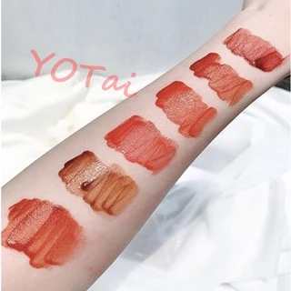 YOTAI ❤️LAMEILA❤️ ลิปสติก ลิปกลอส สีส้มอิฐ สีเเดงตุ่น แบบกันน้ำ ติดทนนาน มี 6 สี