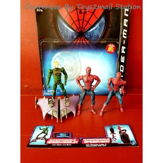 [SUPER RARE สินค้ามือ 2 สภาพดี] TOY BIZ 2002 SUPER POSEABLE SPIDER-MAN vs SUPER POSEABLE GREEN GOBLIN ของแท้ 100%