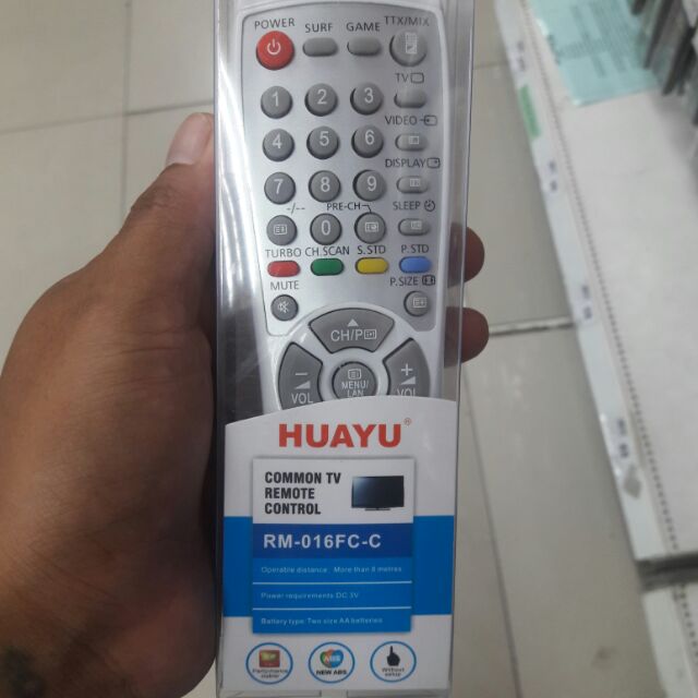 รีโมททีวีซัมซุงรวม จอแบน-จอนูน RM-016FC(tz)