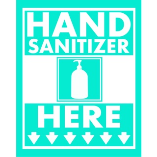 Sticker แนะนำกดล้างมือ Hand Sanitizer