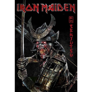 โปสเตอร์ รูปวาด วง ดนตรี เฮฟวีเมทัล IRON MAIDEN Senjutsu 2021 POSTER 24”x35” Inch English Heavy Metal V20