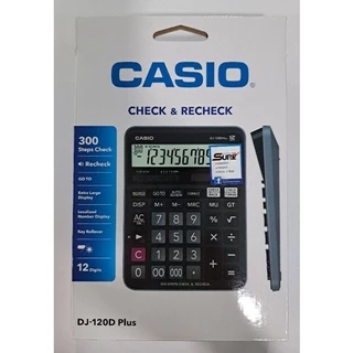 DJ-120D Plus เครื่องคิดเลข Casio 12 หลัก ของแท้ ของใหม่ ประกันศูนย์