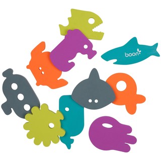 Boon-โฟมของเล่นลอยน้ำ ติดผนัง(Boon 10pc Dive Bath Tub Appliques)