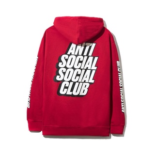 Anti Social Social Club Block Me Red Hoodie