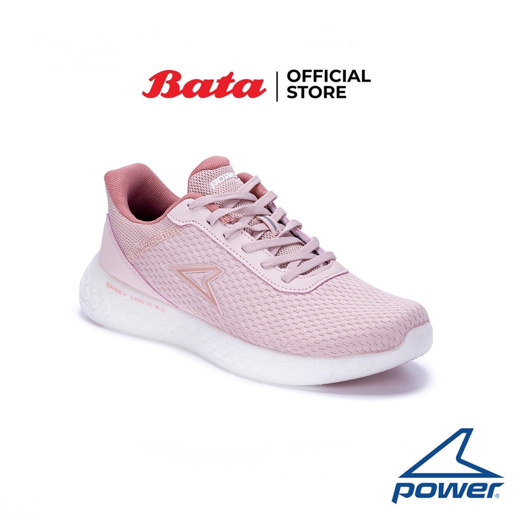 Bata บาจา ยี่ห้อ Power รองเท้าผ้าใบสำหรับวิ่ง รองเท้ากีฬา Sport Sneakers สำหรับผู้หญิง รุ่น XoRise+100 Neptune สีชมพู 5185005